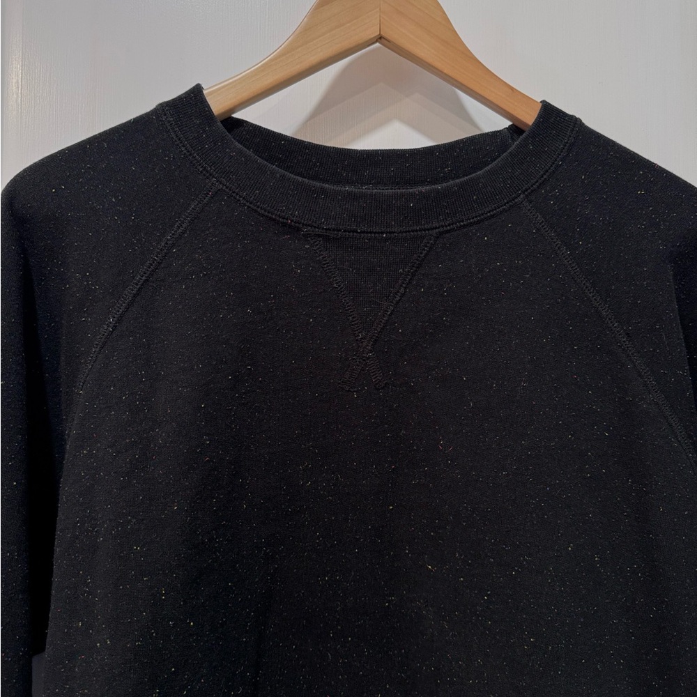Muttonhead Black Speckled rainbow crewneck Sweatshirt size large made in Canada - Picture 4 of 12